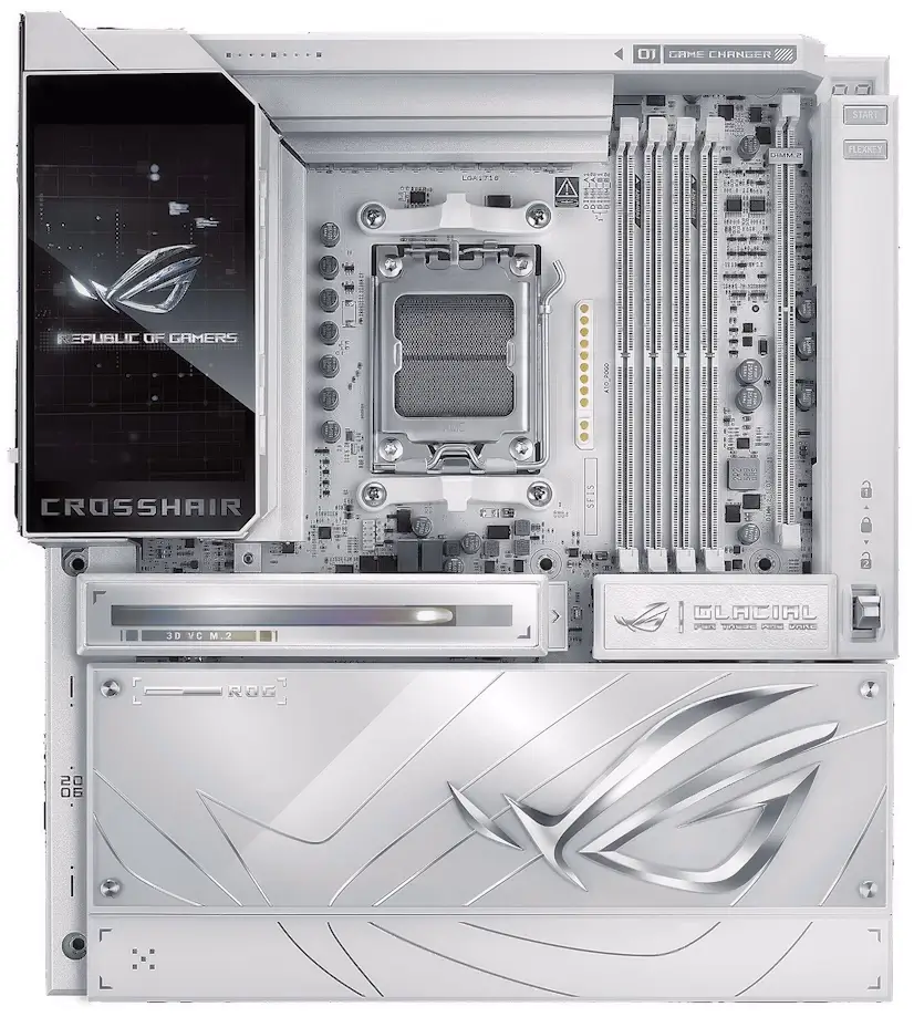 Montaje Placa Base ASUS ROG CROSSHAIR X870E GLACIAL Retiro Retiro Gaming - Montaje Placa Base ASUS ROG CROSSHAIR X870E GLACIAL Retiro
