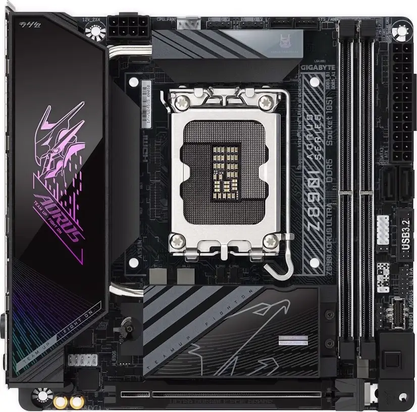 Montaje Placas Base Gigabyte Z890I AORUS ULTRA Gaming PC Retiro Montaje Placa Base Gigabyte Z890I AORUS ULTRA Gaming PC Retiro